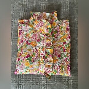 J.Crew short sleeve shirt in beautiful Liberty fabric.